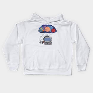 Space Balloons Kids Hoodie